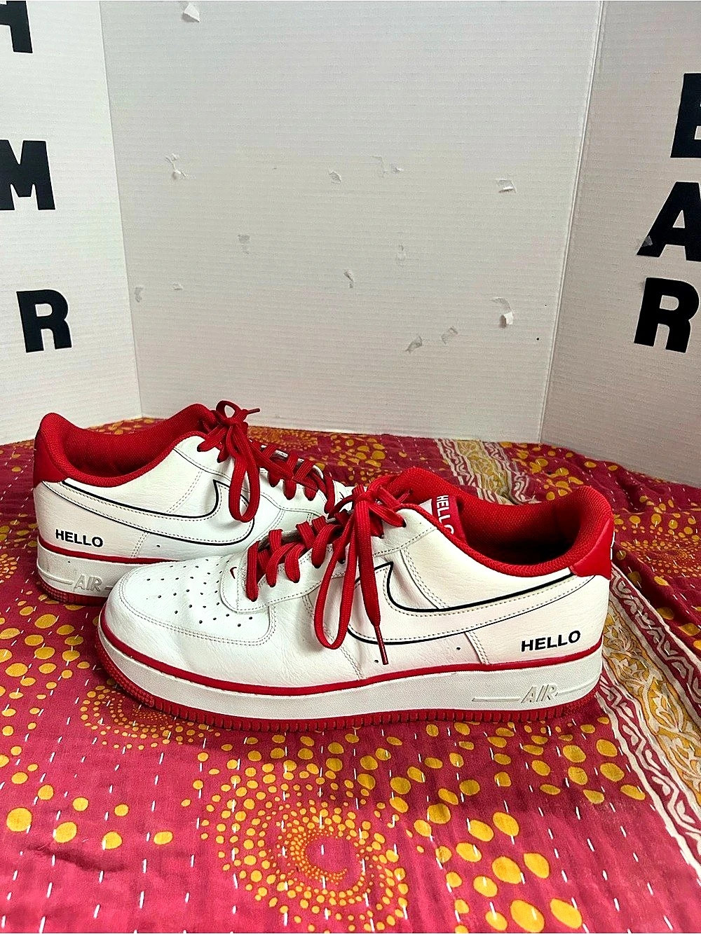 Nike Air Force 1 '07 LX Hello (White University Red) '07 LX Hello Sneakers White